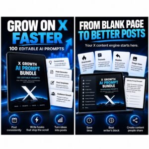 100 AI Prompts for X Posts, Threads, Hooks & Ideas