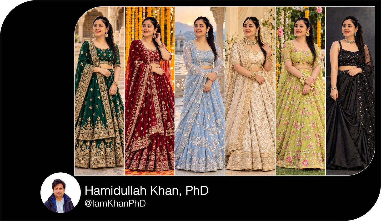Lehenga AI Photo Editing Prompts for Stunning Indian Portraits